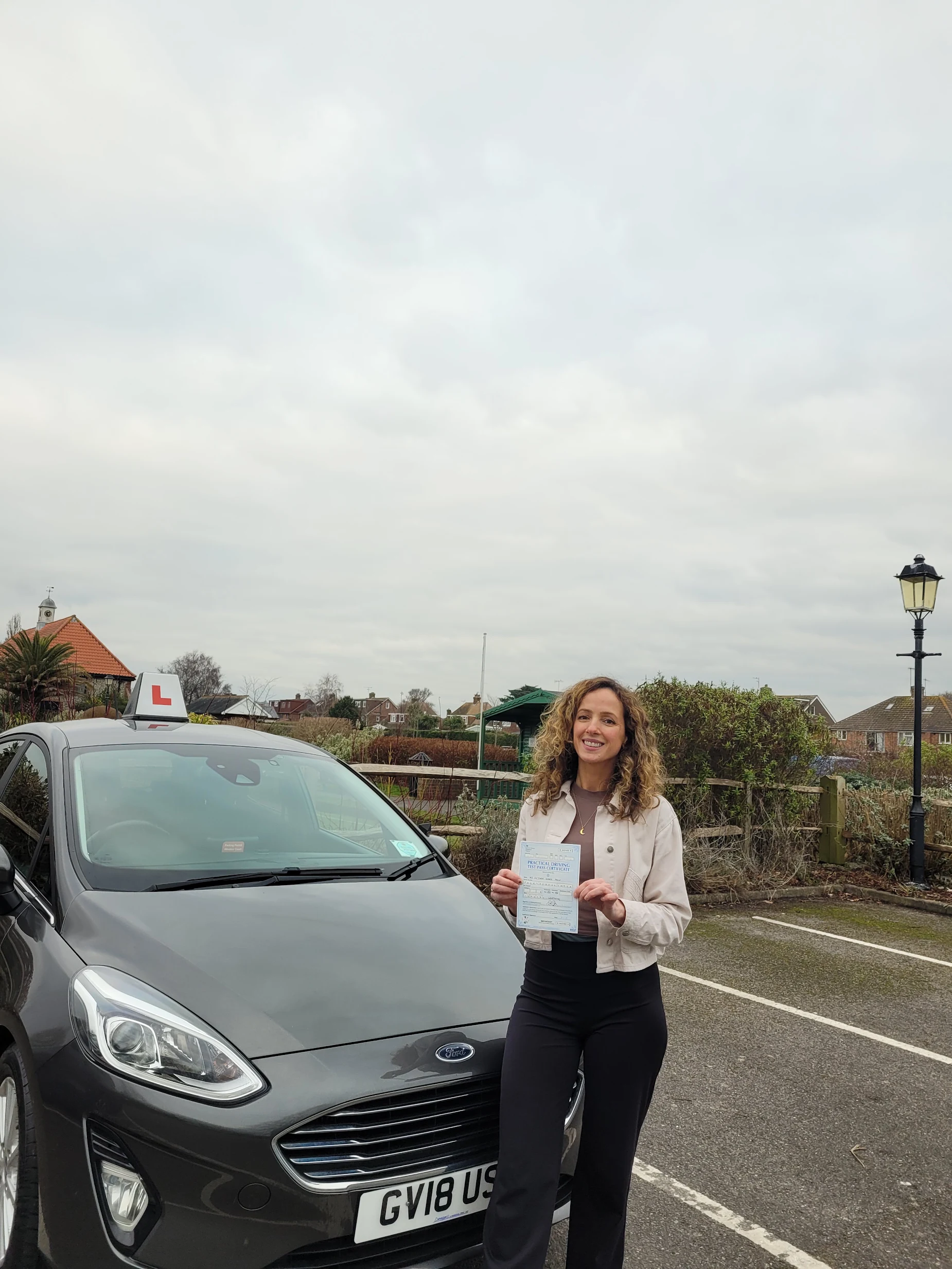 Vikki, a pupil who passed with Leroy